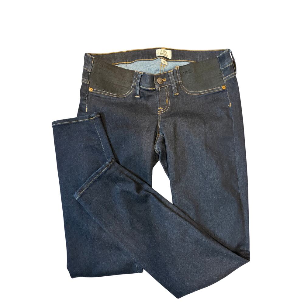 J.Crew Maternity Dark Wash Stretch Denim Under Belly Modern Mom Chic